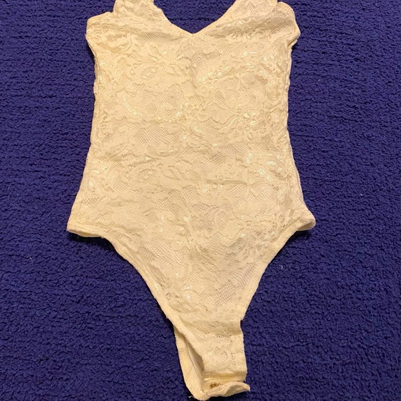 GUESS White lace body suit - XXS - Picture 2 of 3